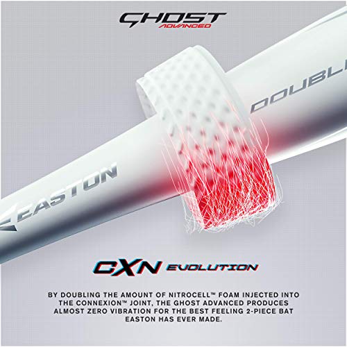 Easton GHOST ADVANCED Fastpitch Softball Bat, 2-Piece Composite L2276