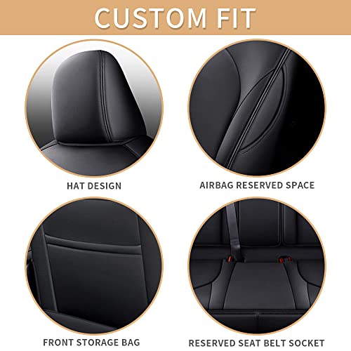 Car Seat Cover for Toyota Camry 2018-2024 Full Set Black L45153