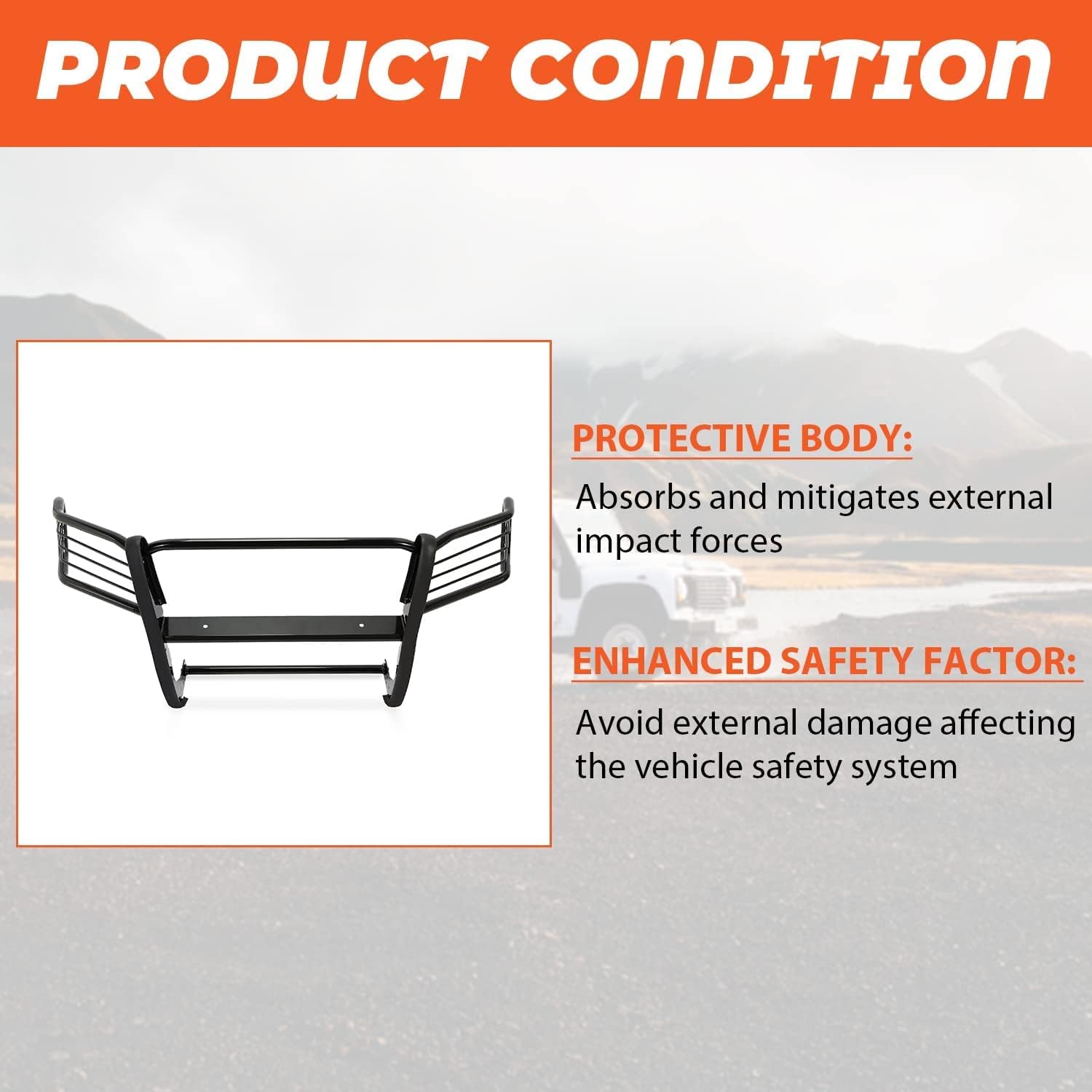 Kojem Brush Grill Guard for 2005-2014 Toyota Tacoma Front Bumper I4033