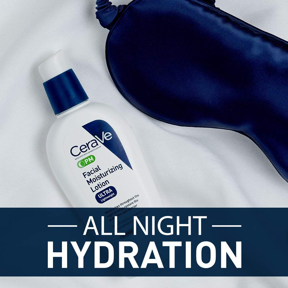 CeraVe PM Facial Moisturizing Lotion Night Cream 3 oz O49360