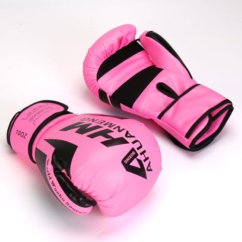 Boxing Training Gloves for Women & Adult, Shockproof for Muay Thai Sparring Kickboxing H187602