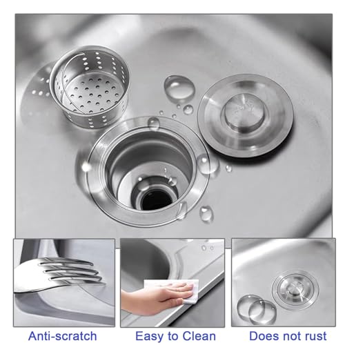 Outdoor Utility Sink, Free Standing Stainless Steel Laundry Tub with Storage Shelves K772
