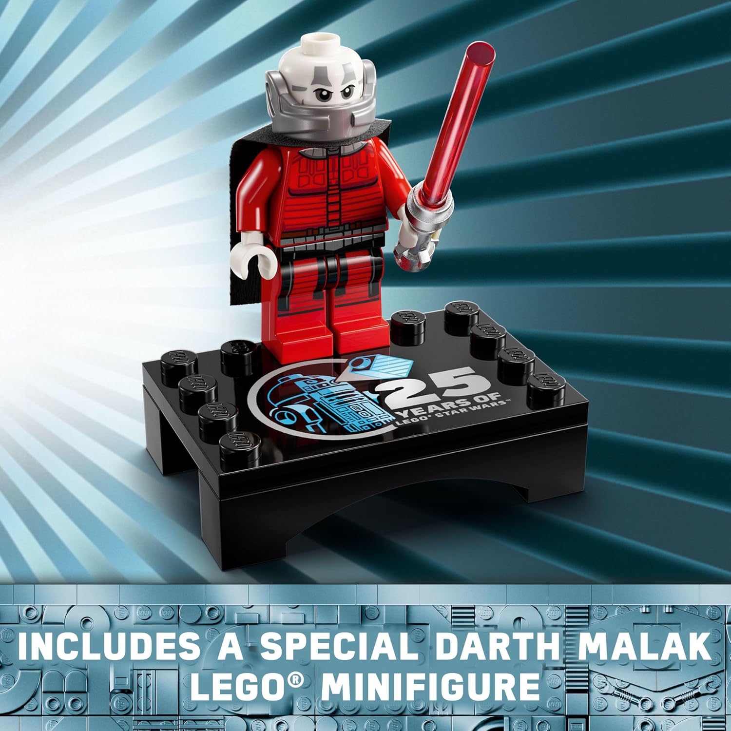 LEGO Star Wars R2-D2 Brick Built Droid Figure with 25th Anniversary Darth Malak Minifigure F86154