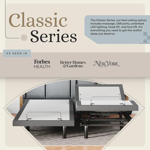 Sven & Son Classic Adjustable Bed Base Split King with Hybrid Spring Mattress I50028