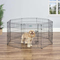 Midwest Black Exercise Pen with Door - Pet Supplies online store