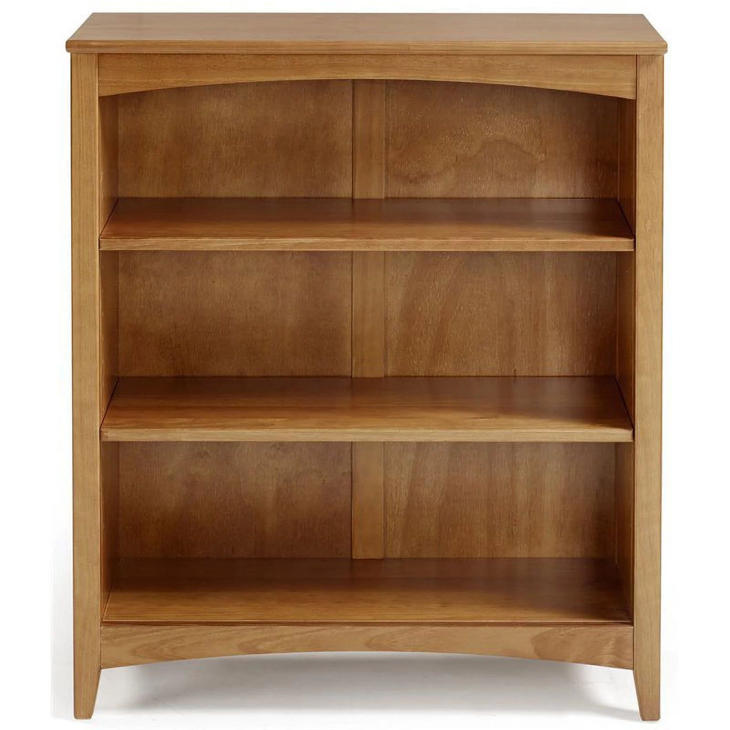 Pemberly Row 36" Shaker Style Solid Wood Bookcase in Cherry Finish