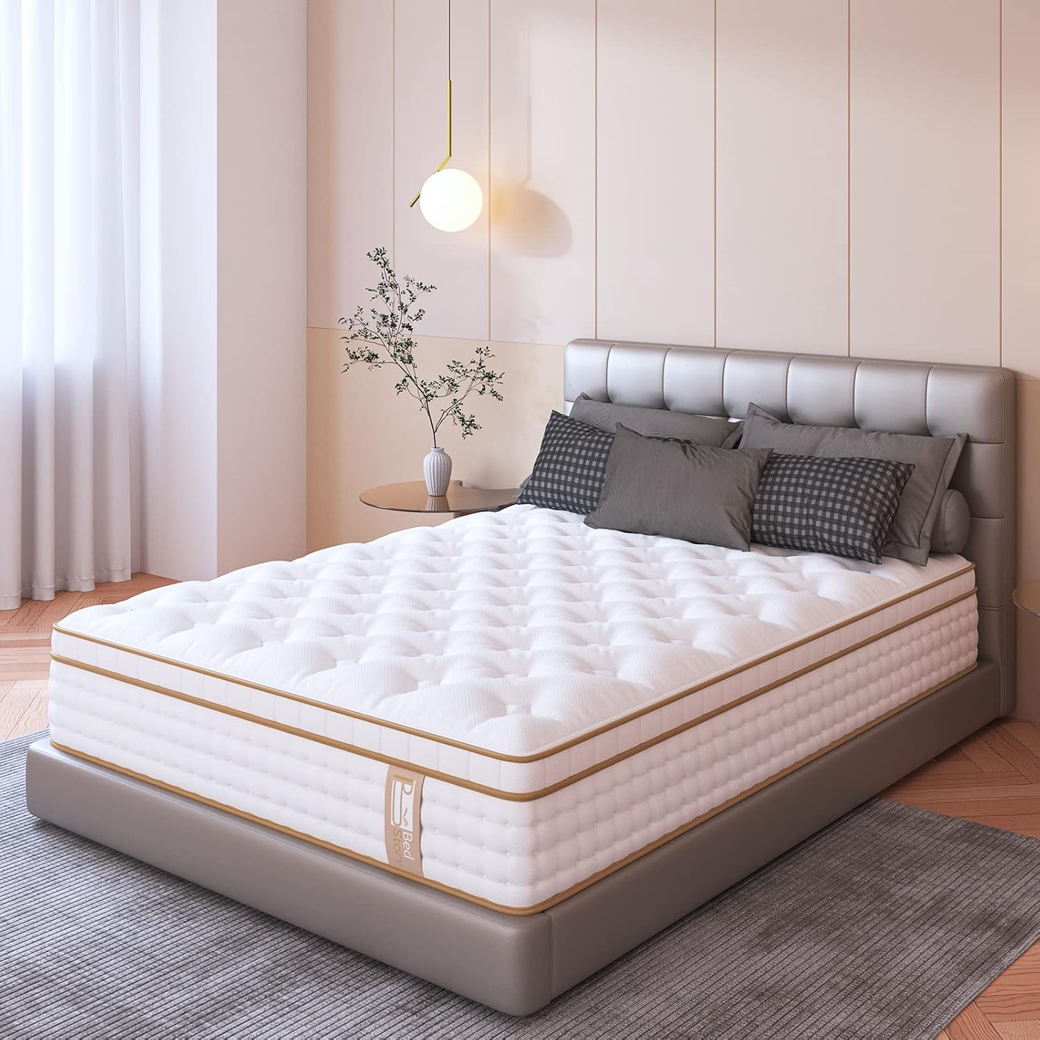 BedStory 12 Inch Queen Mattress, Gel Memory Foam and Innerspring, Made in USA X775