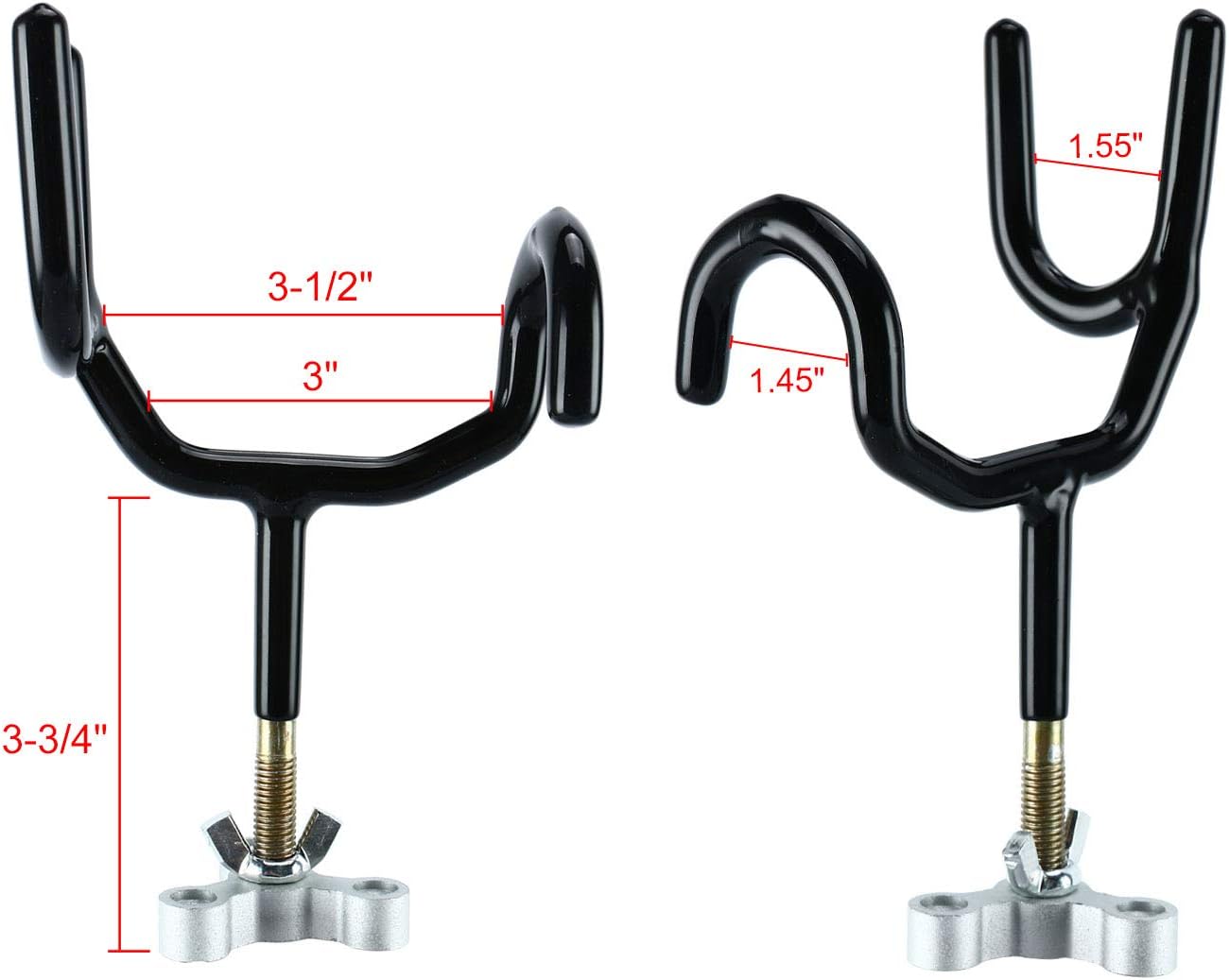 Amarine Made Sure Grip Steel 4 Pack Boat Rod Holder 5 Degree E323