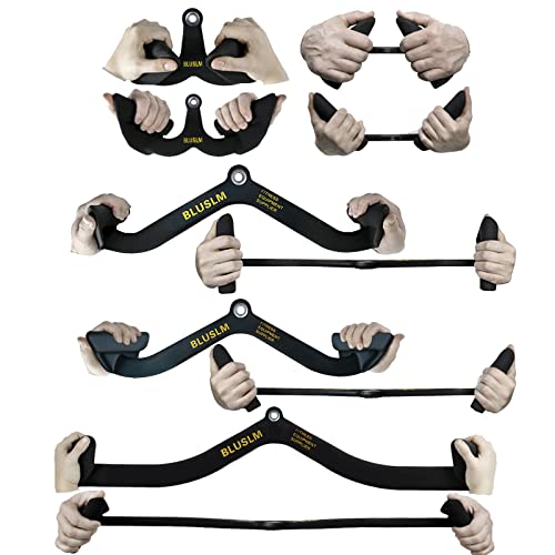 LAT Pull Down Bar for Cable Machine, Tricep Strength Training Handle M7875