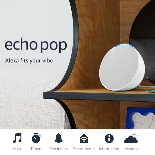 Echo Pop Alexa Speaker, Midnight Teal N15300