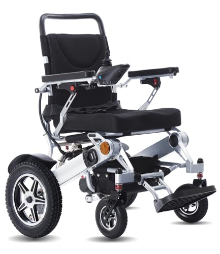 Foldable Electric Wheelchair Reclining Wheelchair Long Range for Elderly and Disabled People