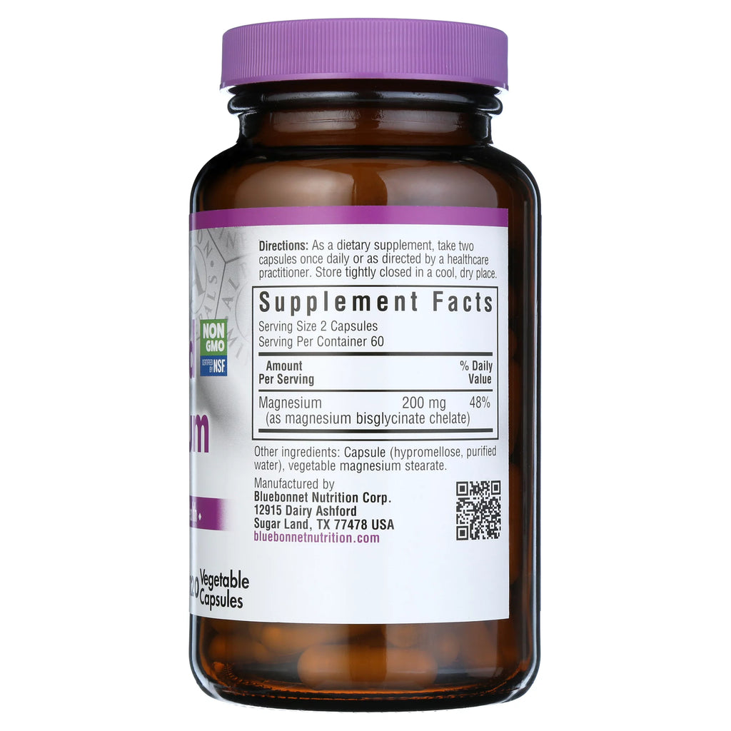 Bluebonnet Nutrition Chelated Magnesium 120 Vegetable Capsules W5188