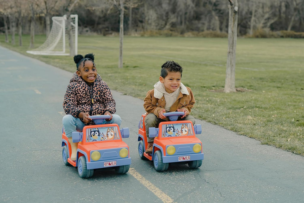 Bluey 6V Ride On Car for Toddlers with Music & Rechargeable Battery R5639