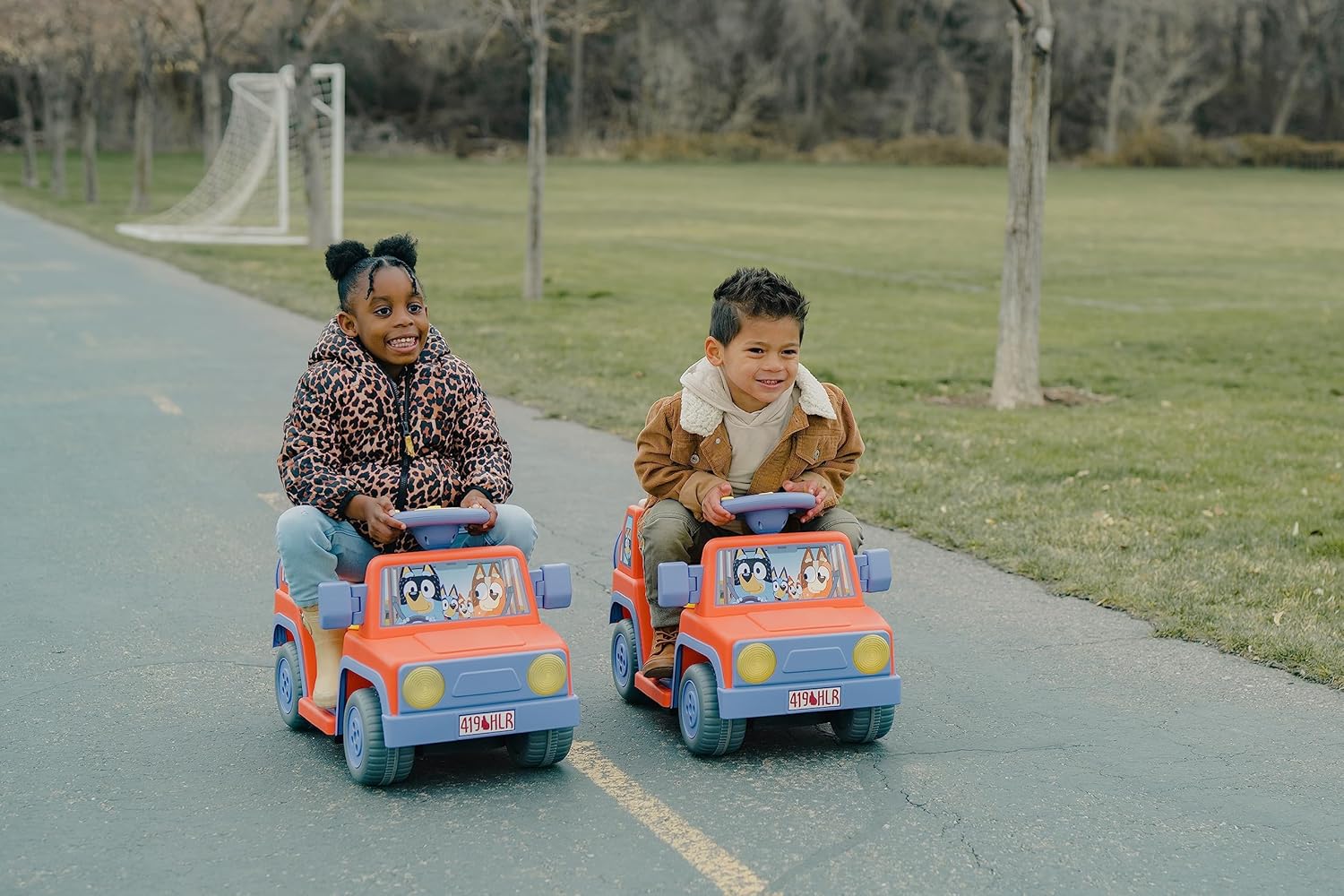 Bluey 6V Ride On Car for Toddlers with Music & Rechargeable Battery R5639