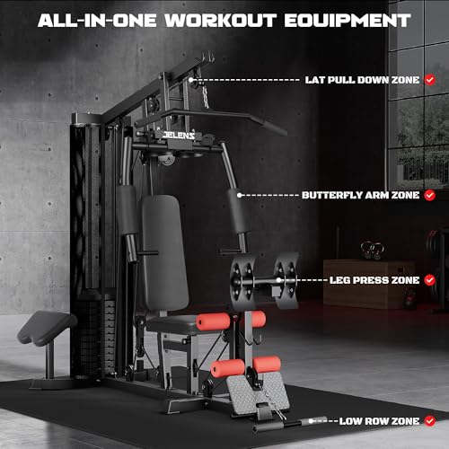 H11 Home Gym Equipment with 150LBS Weight Stack and Pulley System V316198