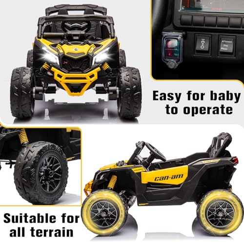 SOAR 24V Ride On UTV for Kids, 2 Seats Remote Control, Orange P95209
