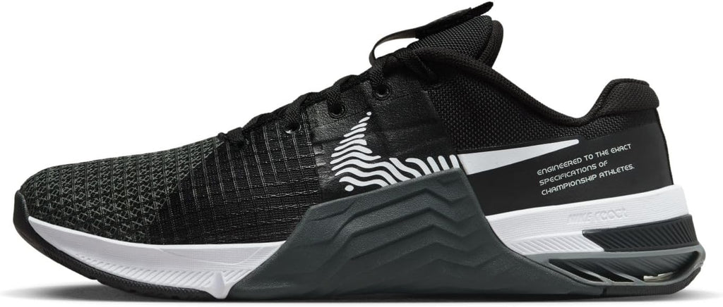 Nike Men's Metcon 8 Training Shoe (Black/Dark Smoke Grey/Smoke Grey/White, us_Footwear_Size_System, Adult, Men, Numeric, Medium, Numeric_9_Point_5)