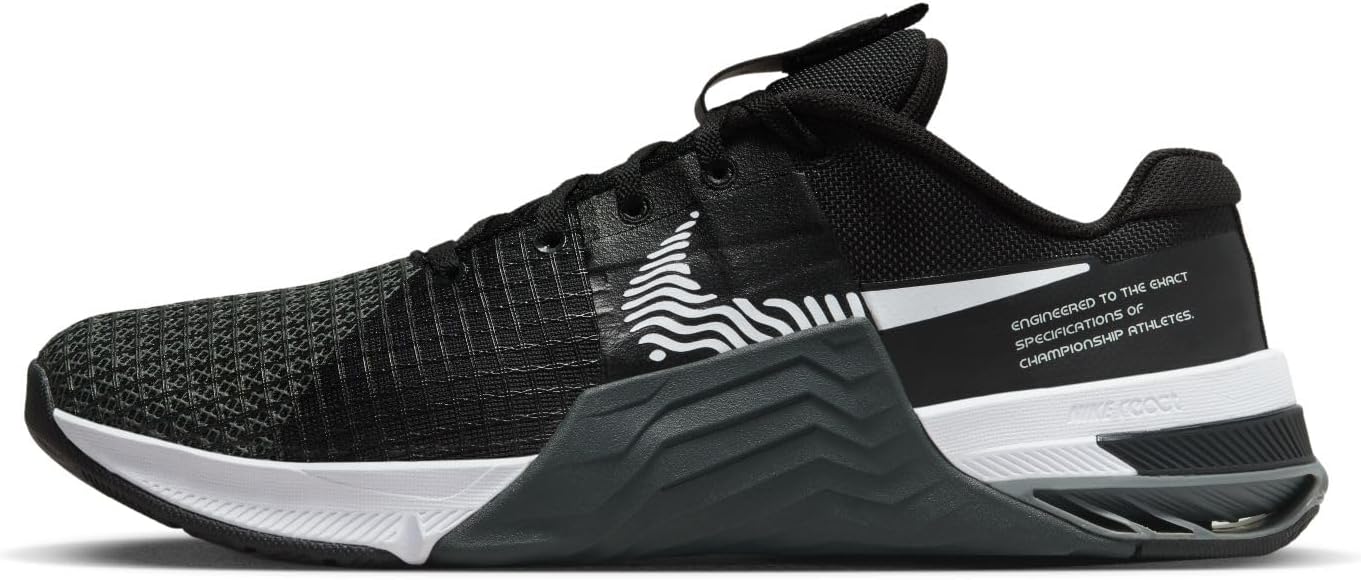 Nike Men's Metcon 8 Training Shoe (Black/Dark Smoke Grey/Smoke Grey/White, us_Footwear_Size_System, Adult, Men, Numeric, Medium, Numeric_9_Point_5)