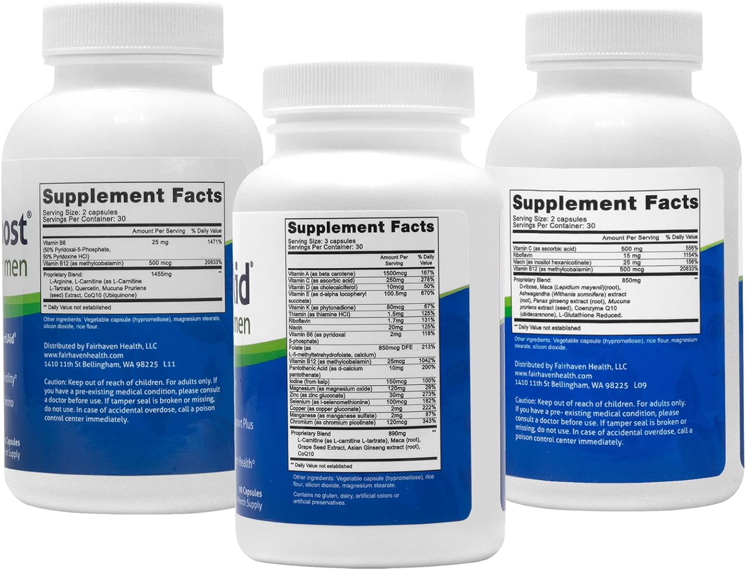 FertilAid for Men MotilityBoost Countboost Bundle Male Fertility Supplement with Maca Ashwagandha CoQ10 Zinc X705183