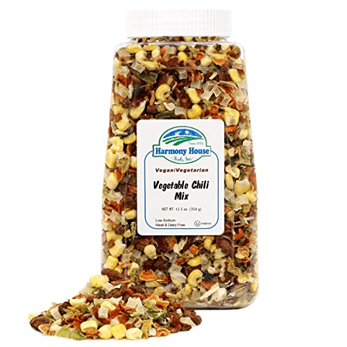 Harmony House Premium Vegetable Soup Mix - Dehydrated Vegetables, 9 oz Jar W10133