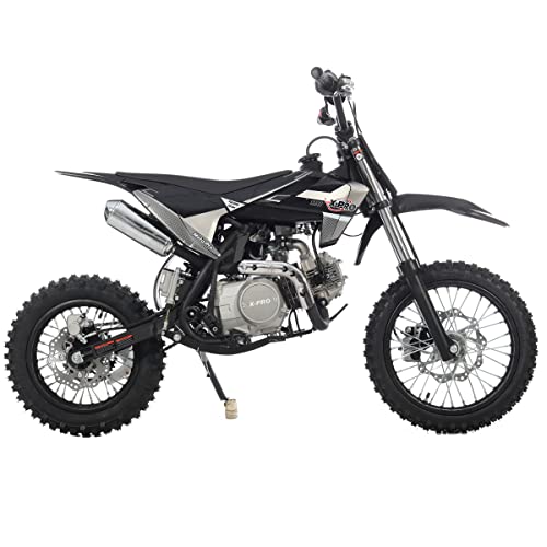 X-PRO 110cc Dirt Bike, Semi-Automatic, Kick Start, 14"/12" Tires, Black P277552