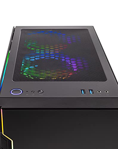 Skytech Shadow 3.0 Gaming PC Desktop, Intel Core i7, RTX 3060, 16GB RAM, 1TB SSD, Black V591840