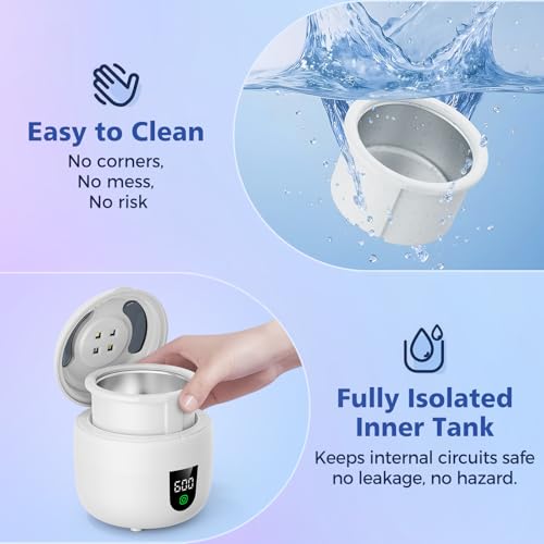 Ultrasonic Retainer Cleaner with Removable Tank for Aligners, Jewelry B601919