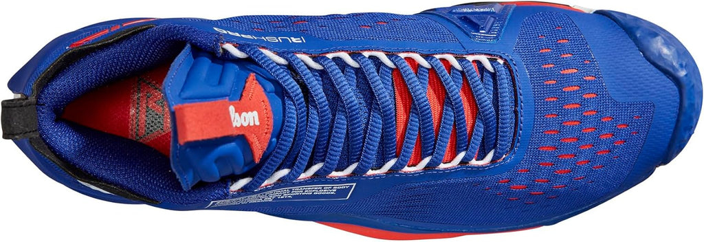 Wilson Rush Pro Tour Mid Men's Tennis Shoe, Blue/Black/Poppy Red, Size 10 US L104877