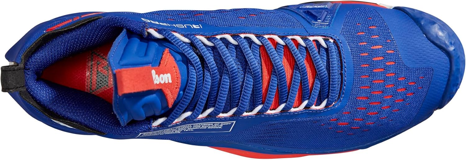 Wilson Rush Pro Tour Mid Men's Tennis Shoe, Blue/Black/Poppy Red, Size 10 US L104877