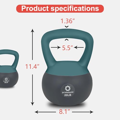 Soft Kettlebell 20lbs Anti Slip Hand Weight for Home Workout O994554