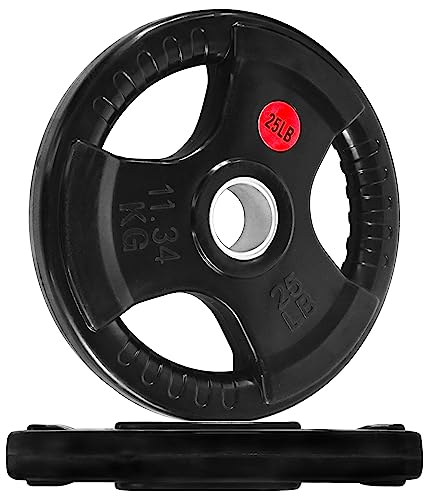 Olympic Cast Iron Weight Plates for Strength Training, Multiple Sizes S1890