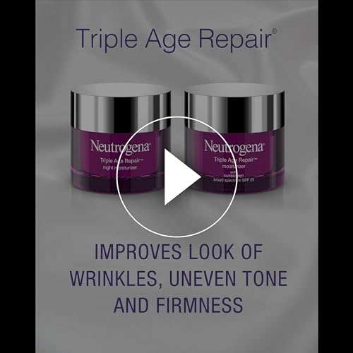 Neutrogena Triple Age Repair Anti-Aging Facial Moisturizer SPF 25 with Vitamin C, 1.7 oz G54138