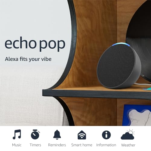Echo Pop Alexa Speaker, Midnight Teal N15300