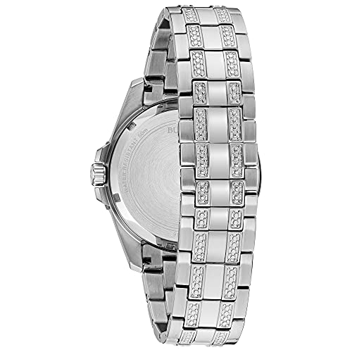 Bulova Men's Crystal Accented Watch and ID Bracelet Gift Set A982