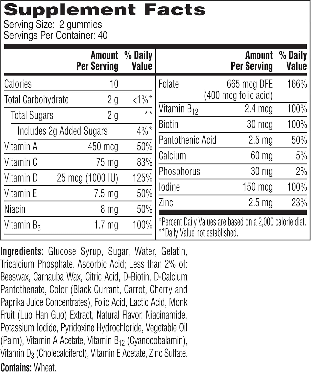 One A Day Women’s Multivitamin Gummies, 80 count E75516