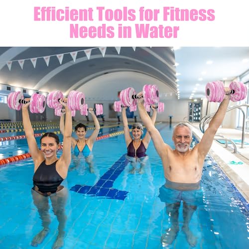 Aquatic Exercise Dumbbells 2PCS Foam Barbells for Water Workouts T552686