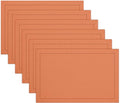 Ruvanti Linen Placemats Set of 6-13x19 Inch, Classic Hemstitch, Heat ‎Resistant Machine Washable Place Mats, Soft & Elegant- Perfect for Christmas, ‎Thanksgiving, Easter, Weddings, Dinner - Ivory