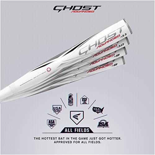 Easton GHOST ADVANCED Fastpitch Softball Bat, 2-Piece Composite L2276