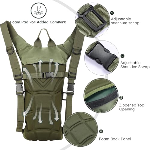 Hydration Pack Backpack with 3L Bladder for Hiking I67928