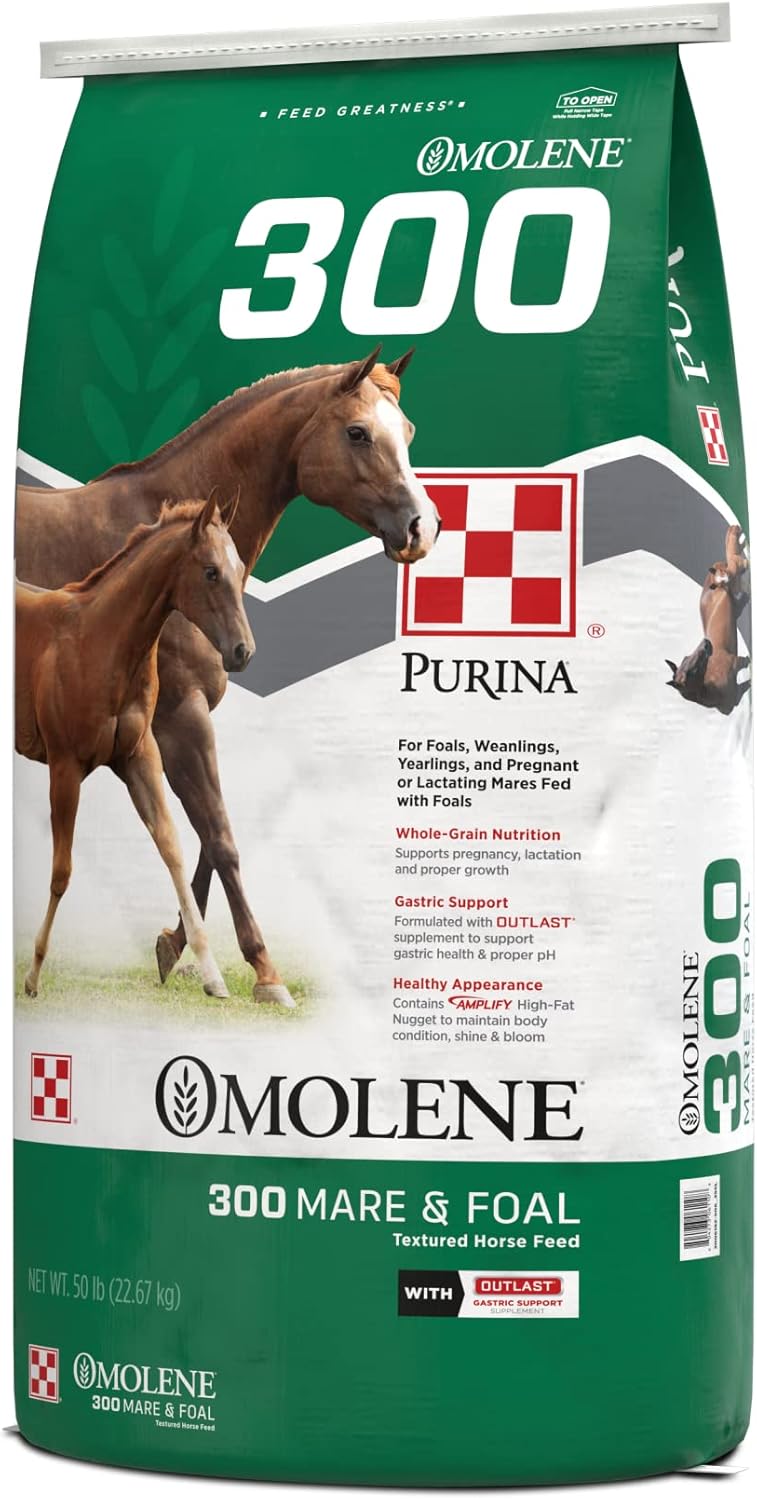 Purina Omolene #300 Mare & Foal Horse Feed, 50 lb Bag S290