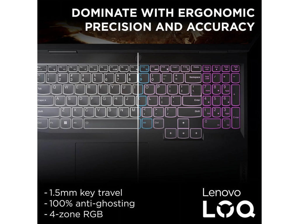 Lenovo LOQ 15IRH8 15.6" 144Hz IPS Gaming Laptop, Core i5, RTX 4050, 512GB SSD X8787