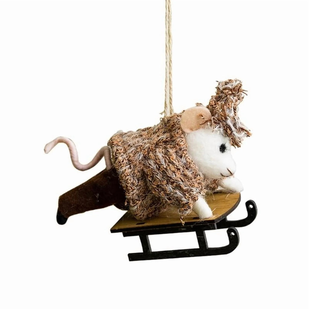 Elk And Owl Felt Christmas Hanging Ornaments L1264