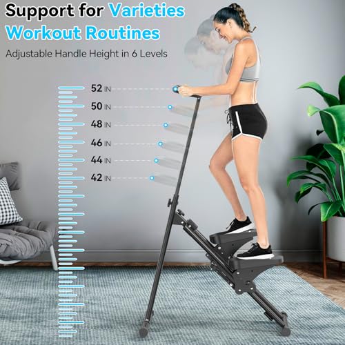 Foldable Stair Stepper with Large Pedal for Home Workout O485893