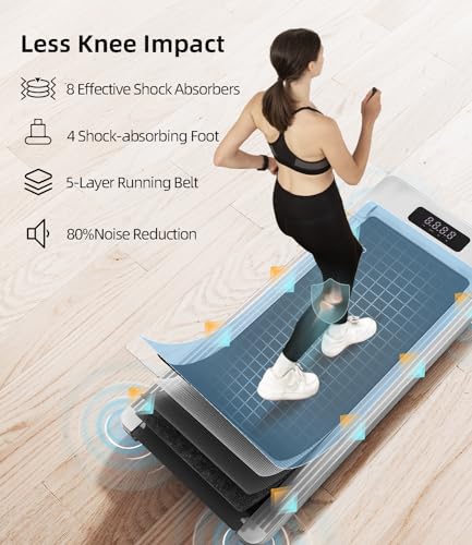 Walking Pad Under Desk Treadmill with Remote Control LED Display M207