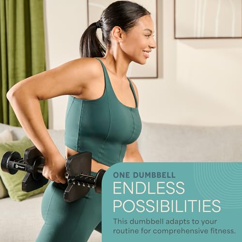 Lifepro Adjustable Dumbbells Set with Rack, 5-in-1, 15-55lb, Home Gym K99628