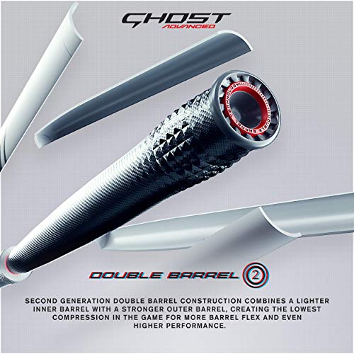 Easton GHOST ADVANCED Fastpitch Softball Bat, 2-Piece Composite L2276
