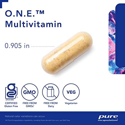Pure Encapsulations O.N.E. Multivitamin - Once Daily with CoQ10 and Lutein, 60 Capsules G598