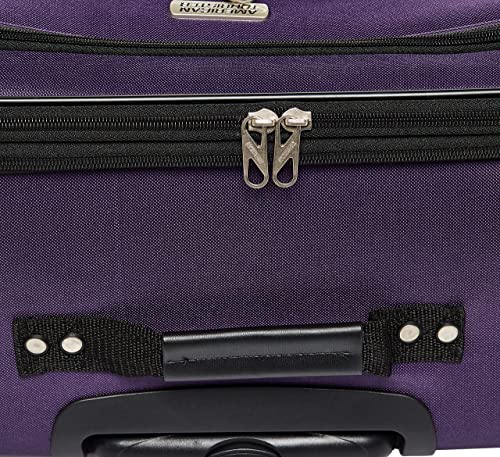 American Tourister Pop Max Softside Luggage 3-Piece Set with Spinner Wheels, Purple R70056