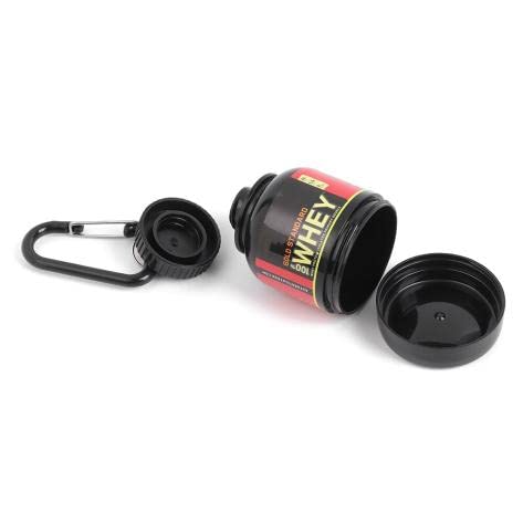 Protein Powder Supplement Funnel Keychain - Portable To-Go Container for Gym, Fitness, Travel (2) K54536