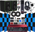 Focusrite Scarlett 2i2 Studio 4th Gen USB Audio Interface Full Recording Bundle with Exclusive Creative Music Production Software Kit with CR3-X Multimedia Monitors and 24 Pack Acoustic Wedge Panels